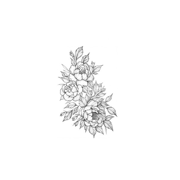 Faux tatouage fleur 13