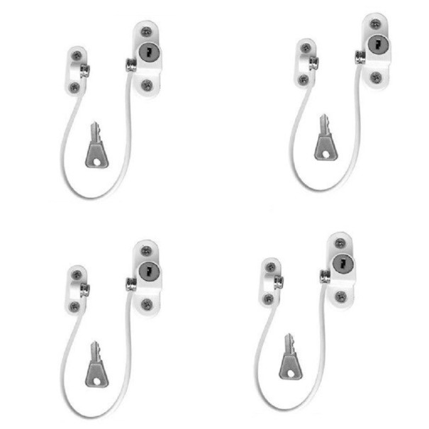 Fechadura de segurança para janelas 4 pcs 4