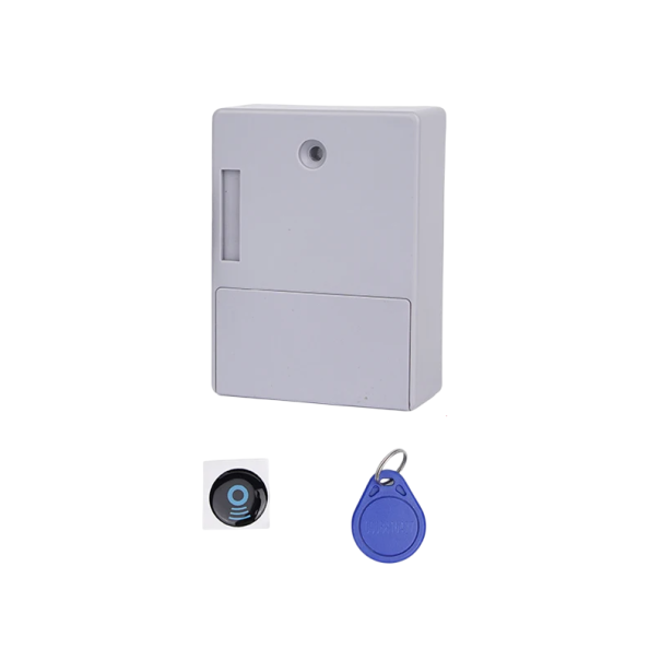 Fechadura eletrónica de sensor sem chave Fechadura oculta para gavetas e armários Proteção infantil para portas de madeira, vidro e superfícies de aço branco