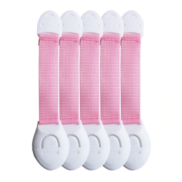Fecho de segurança para armários 5 unidades rosa
