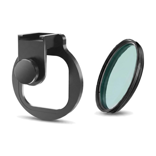 Fekete köd mobilra 67 mm-es szűrő fém klipszel Filmhatás és fénylágyítás Optikai üveg Fekete Portrékhoz és videófelvételekhez 1