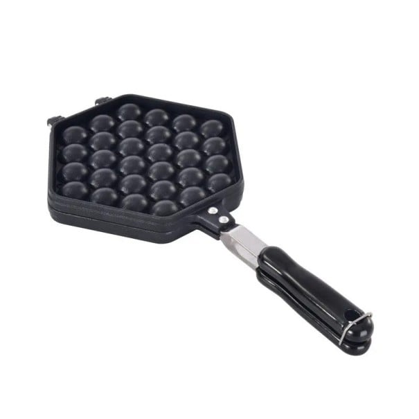 Fekete teflon serpenyő buborékos gofri készítéséhez Tapadásmentes felülettel Buborékos gofri forma 39 x 21 cm 1