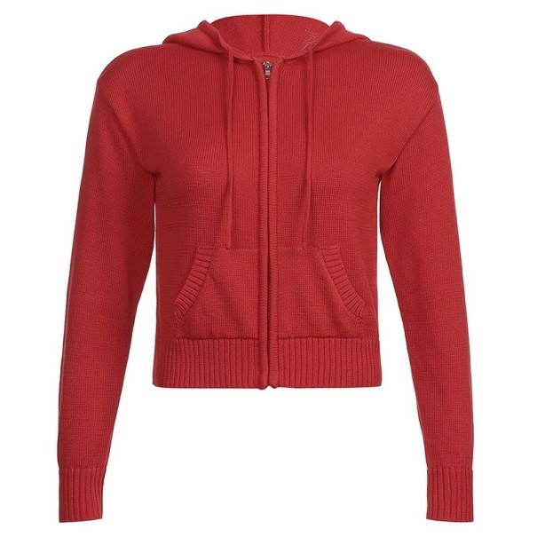 Felpa da Donna P1749 rosso M
