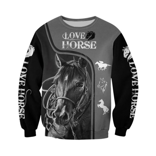 Felpa da uomo cavallo F136 XL