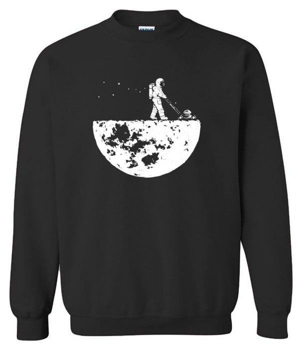 Felpa da uomo con astronauta F59 nero L
