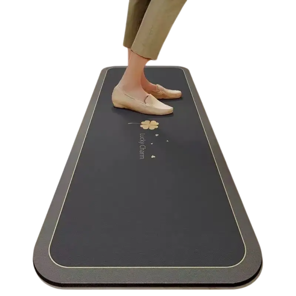 Felpudo antideslizante 50x160 cm Alfombra suave súper absorbente con motivo de trébol Alfombra de entrada para interior de cocina y baño 1