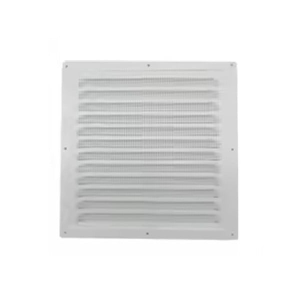 Fém szellőző rács 250x250 mm Alumínium ventilátor burkolat rovarhálóval Szellőzőnyílás falakra és mennyezetekre Belső és külső használatra 1