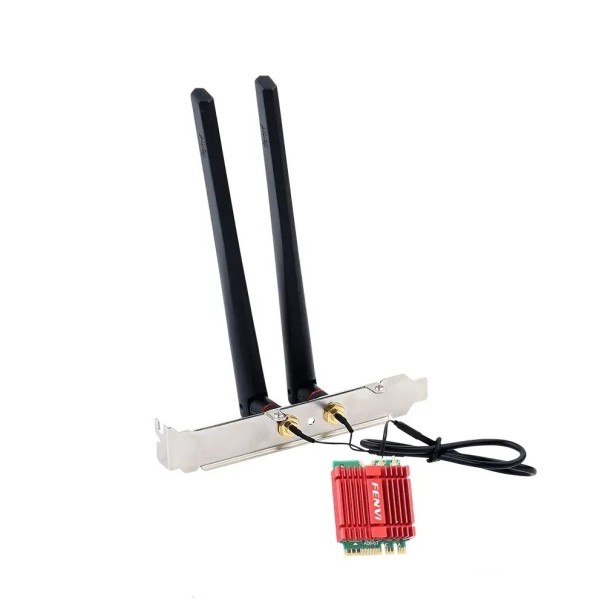 FENVI WiFi 6E AX210 M.2 card Tri Band 2.4/5/6GHz 2400Mbps with Bluetooth 5.3 802.11AX NGFF adapter for desktop computers Windows 10/11 1