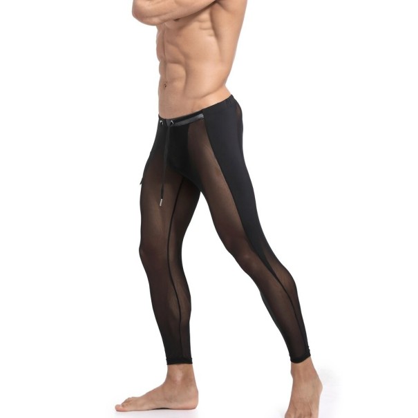 Férfi áttetsző leggings fekete S