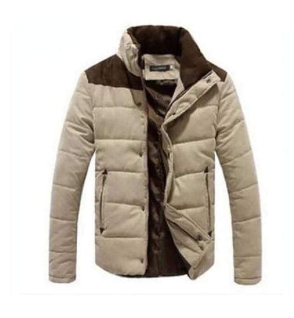 Férfi bélelt téli dzseki J2609 khaki XS