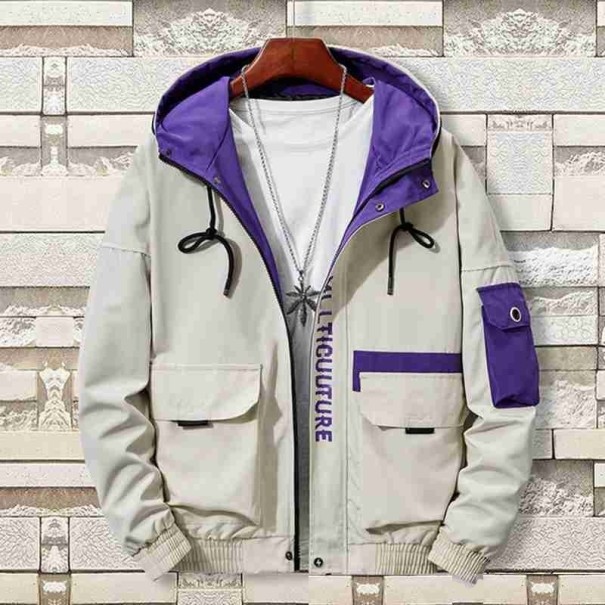 Férfi bombázó dzseki S103 fehér L