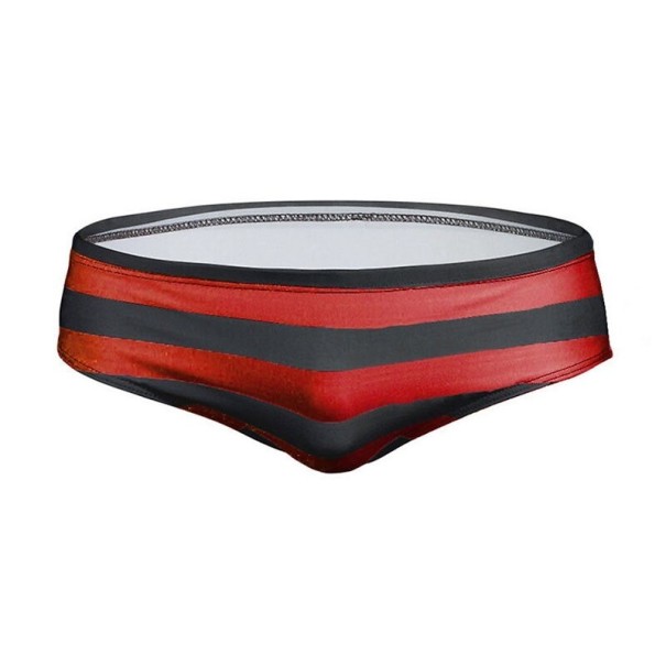 Férfi csíkos fürdőruha F1034 piros M