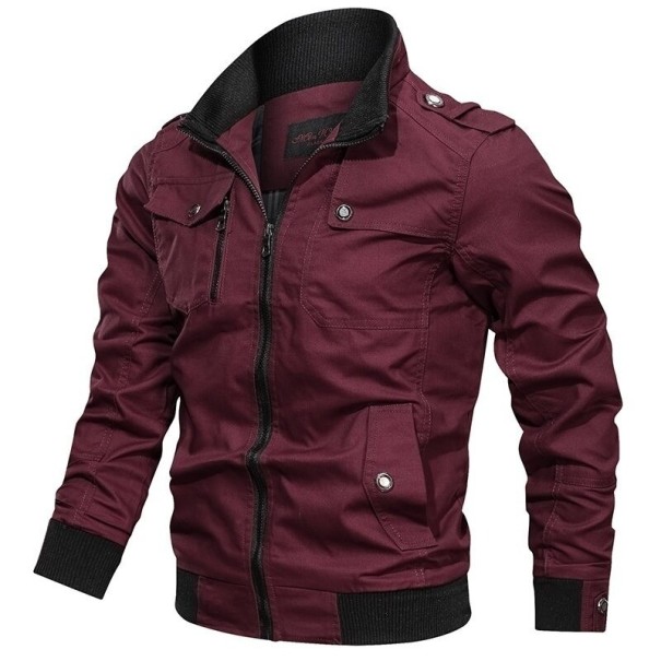 Férfi dzseki F1060 burgundia M