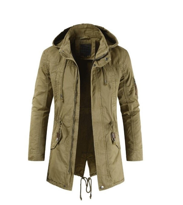 Férfi dzseki F1186 khaki M