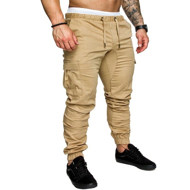 Férfi edzőruha alsó F1326 khaki XXS