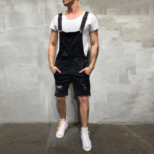 Férfi farmer rövidnadrág F1454 fekete XL