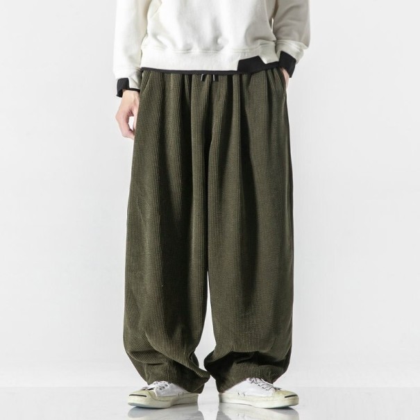 Férfi háremnadrág F1418 katonai zöld XL