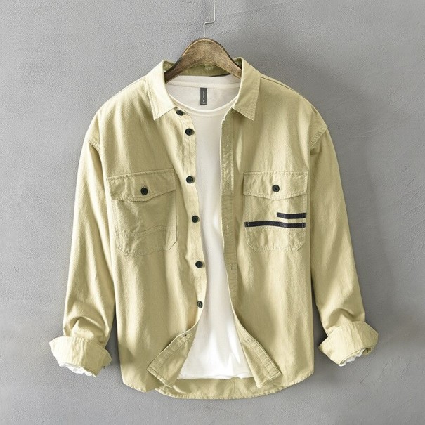 Férfi ing F824 khaki L
