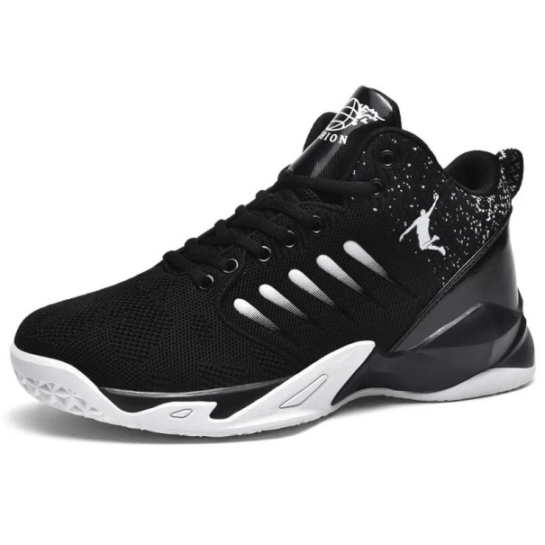 Férfi kosárlabda cipő légáteresztő cipő csúszásmentes sportcipő sport kosárlabda tornacipő fekete 39