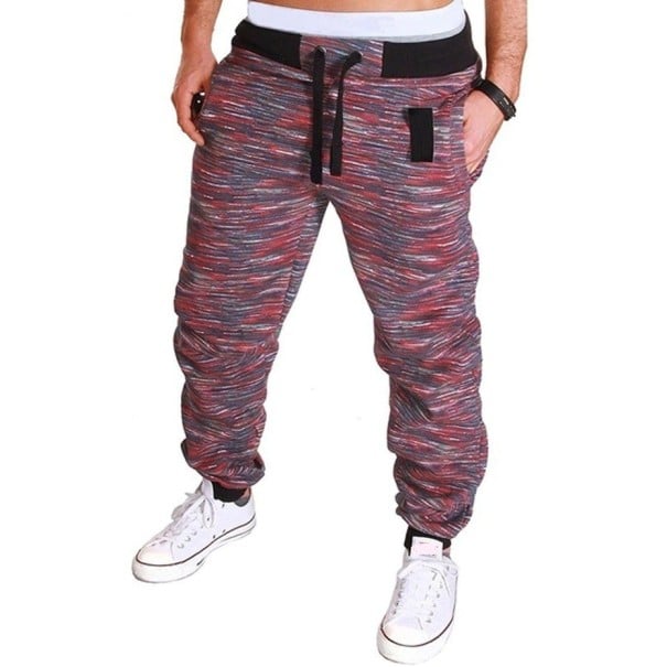 Férfi melegítő nadrág F1439 burgundia XL