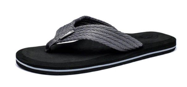 Férfi modern flip-flop papucs szürke 45