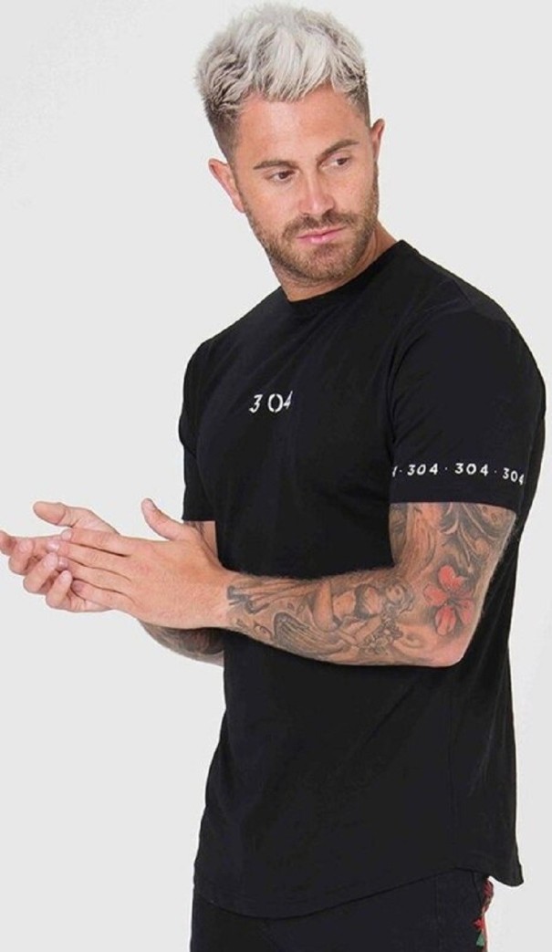 Férfi póló T2099 fekete L