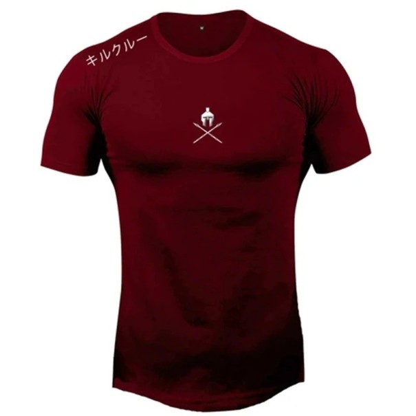 Férfi póló T2119 burgundia XS