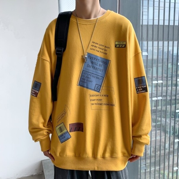 Férfi pulóver A2512 sárga XL