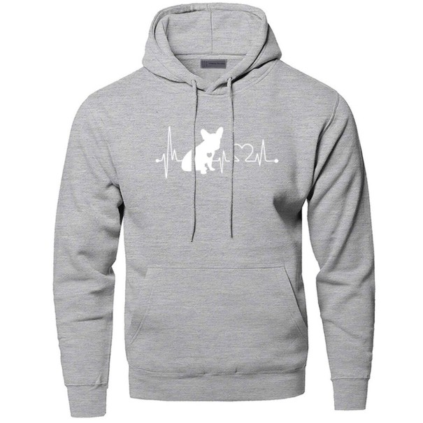 Férfi pulóver szívverés F51 világos szürke M 1