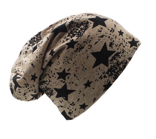 Férfi sapka csillagokkal J2929 khaki