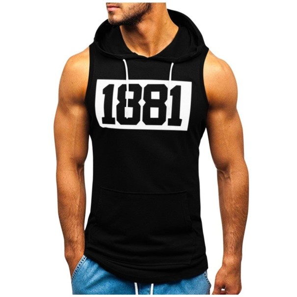 Férfi sportmellény T2015 fekete XXL
