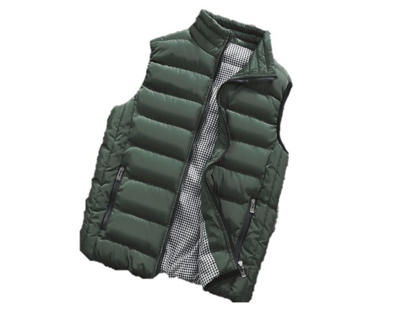 Férfi steppelt mellény Cooper J3239 katonai zöld XL