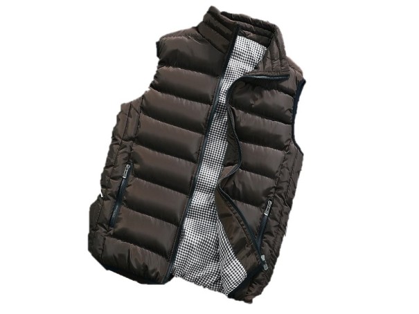 Férfi steppelt mellény Cooper J3239 kávé S