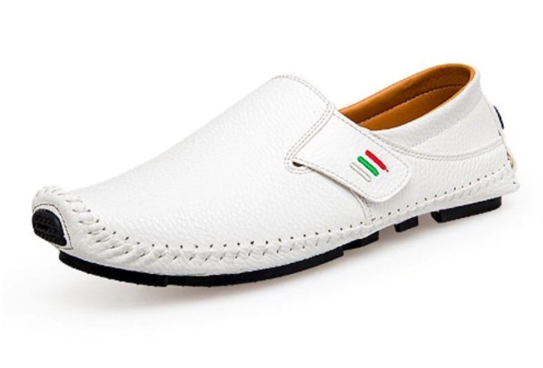 Férfi tépőzáras espadrillek J2111 fehér 38