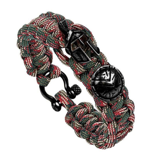 Férfi túlélő karkötő Spartan 18,5 cm 6