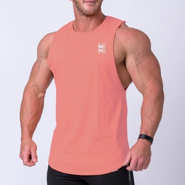 Férfi ujjatlan póló T2018 rózsaszín S