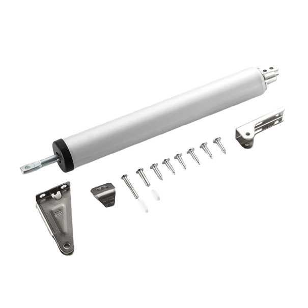 Fermeture de porte argenté