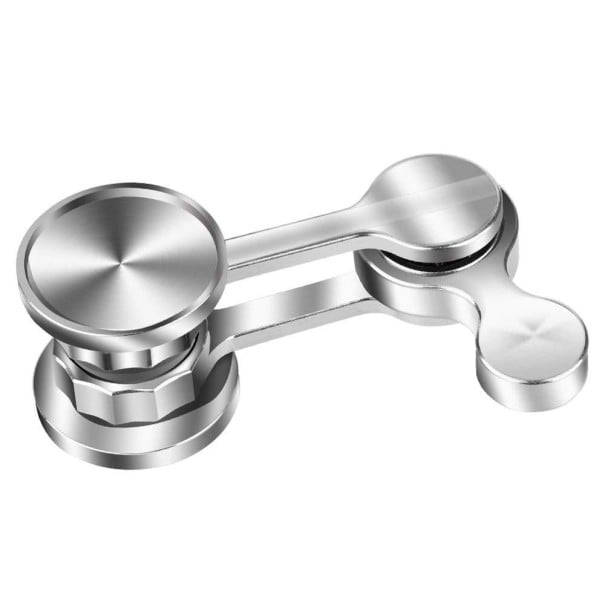 Fidget spinner antistress in acciaio inossidabile per alleviare la tensione Giocattolo rotante per le dita con braccio doppio Superficie argentata 1