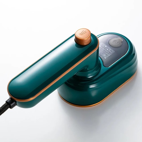 Fier de călcat mini cu abur, cu cap rotativ, verde sau alb, 170°C, călcat cu abur, priză UE, rezervor de 50 ml verde