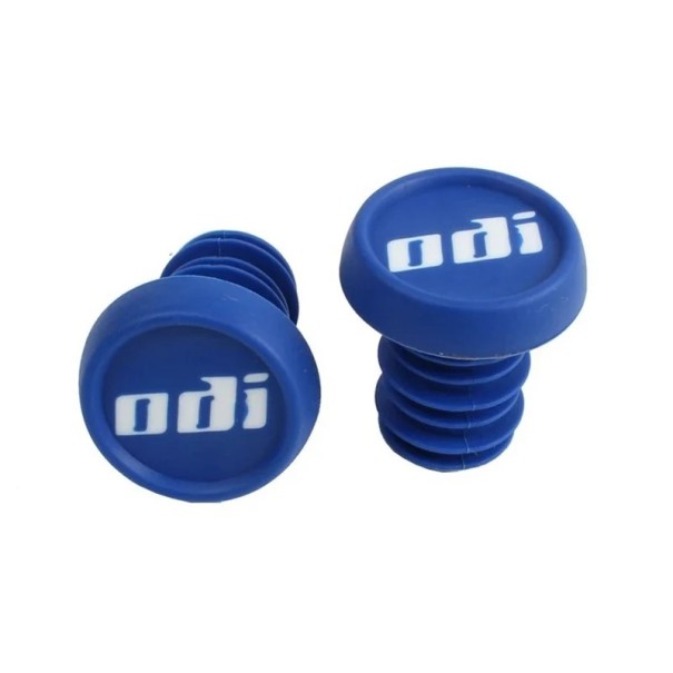Fiets handvatten en pluggen 28 x 20,5 mm antislip stuurdoppen kleurrijke uiteinden BMX MTB Dh Fr loopfiets fietssturen 1 paar vaste montage blauw
