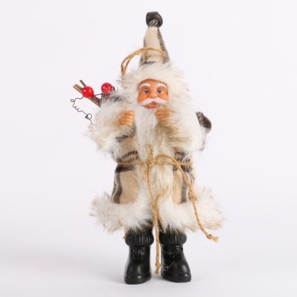 Figura de Papá Noel beige S
