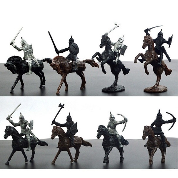 Figurine de cavaleri - dimensiune 8 cm - pachet 28 buc 1