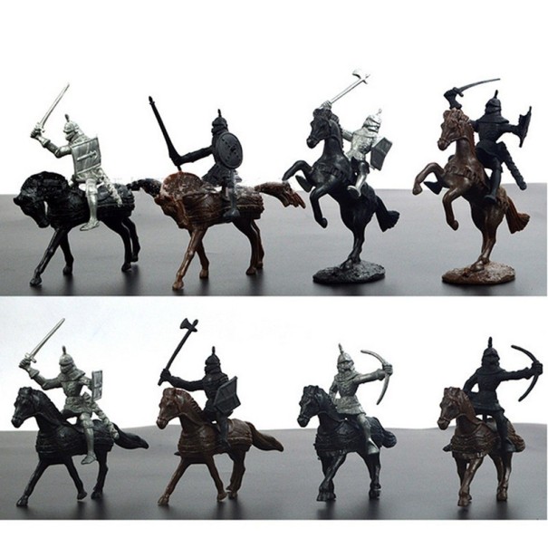 Figurines de chevaliers - taille 8 cm - paquet de 28 pièces 1