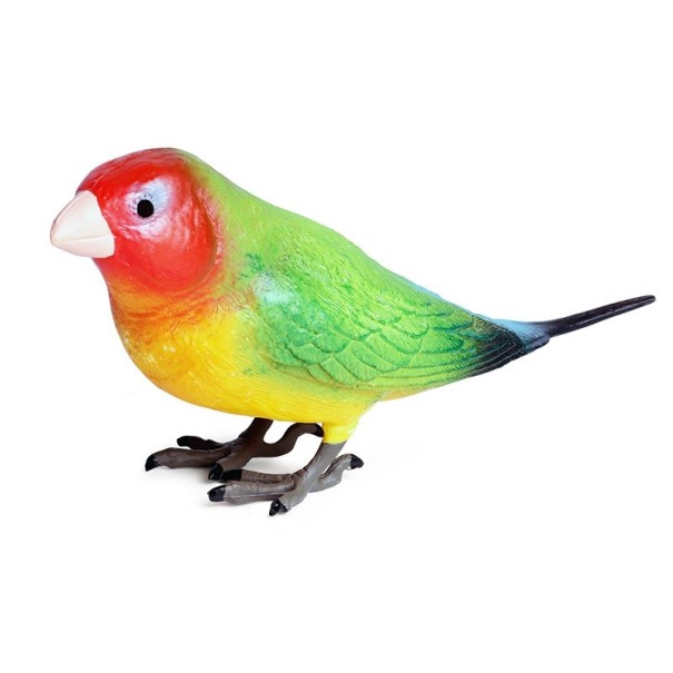 Figurka kolorowej papugi Agapornis Fischer 1