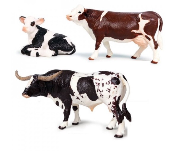 Figurki krowy 3 szt 1