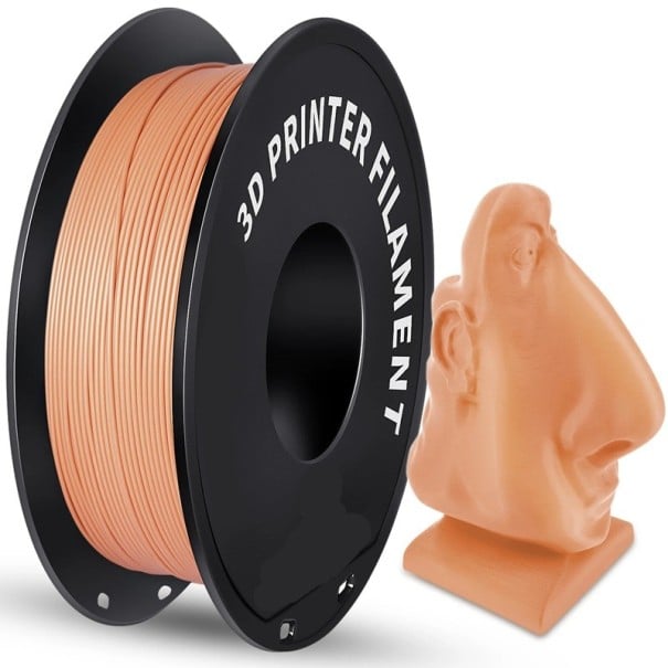 Filament PLA 1,75 mm bobină de 1 kg Textură mată Detalii clare Imprimare de înaltă calitate Pentru toate imprimantele 3D Temperatura de imprimare 190-220°C portocale
