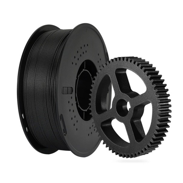 Filament PLA-CF 1,75 mm avec des fibres de carbone 1 kg Haute résistance Texture mate Résistant à la chaleur Pour imprimantes 3D FDM 1