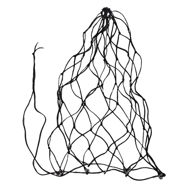 Filet à foin 94 cm en corde tressée en PE Sac résistant à foin pour chevaux avec de petits trous Équipement équestre pour une alimentation lente et le soin des chevaux noir