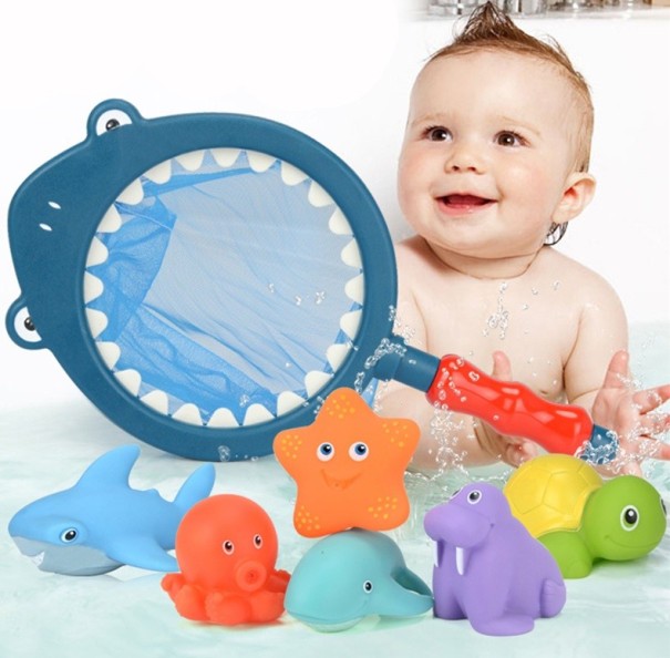 Filet de pêche pour enfants avec des animaux marins 1
