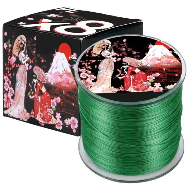 Filo da pesca intrecciato giapponese 100 m 0,40 mm 40 kg Filo da pesca intrecciato resistente per la pesca in mare e in acqua dolce Filo intrecciato altamente resistente e flessibile con superficie liscia verde